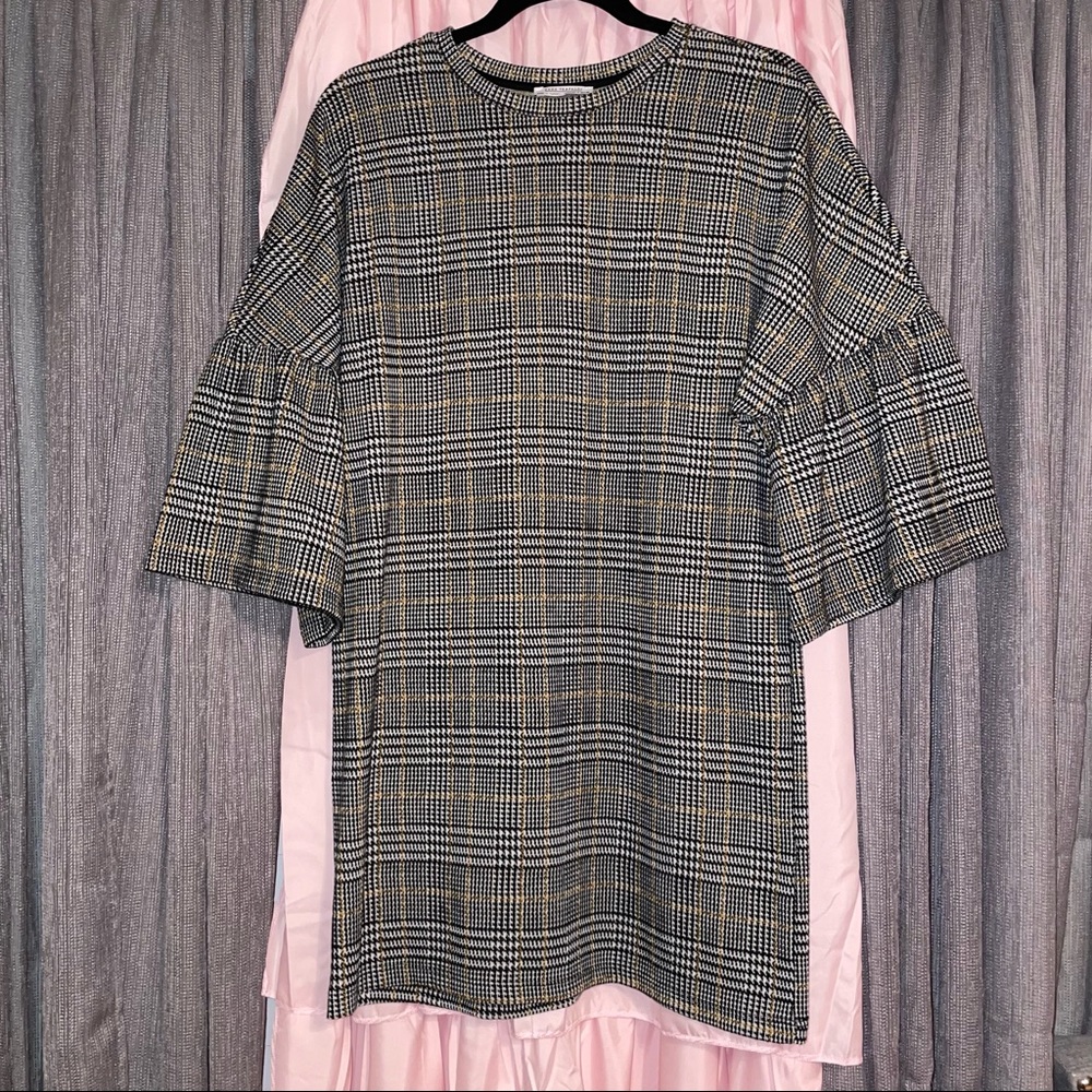 Zara Plaid Mini Dress